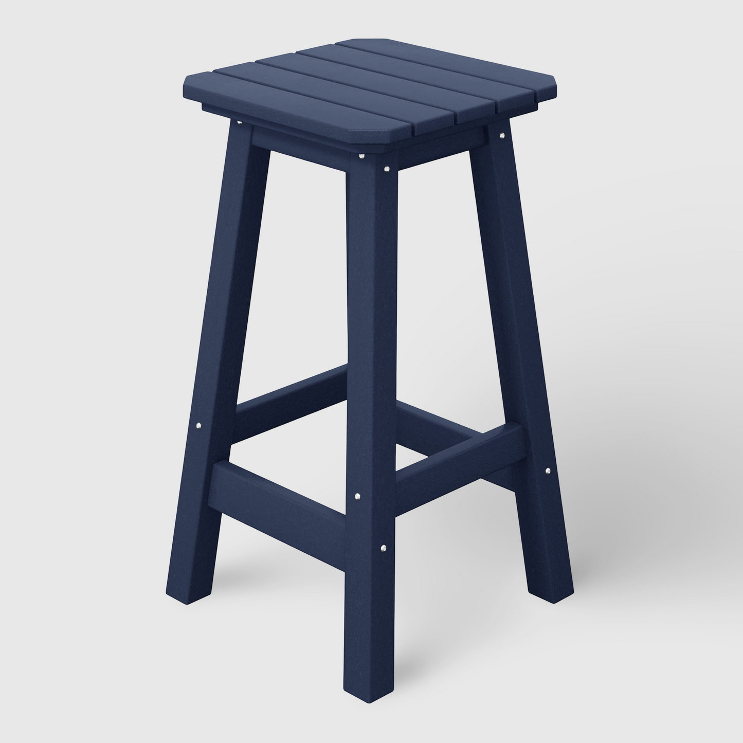 POLYTRENDS™ Stockholm All-Weather Outdoor Square Counter Stool (24" Seat Height)