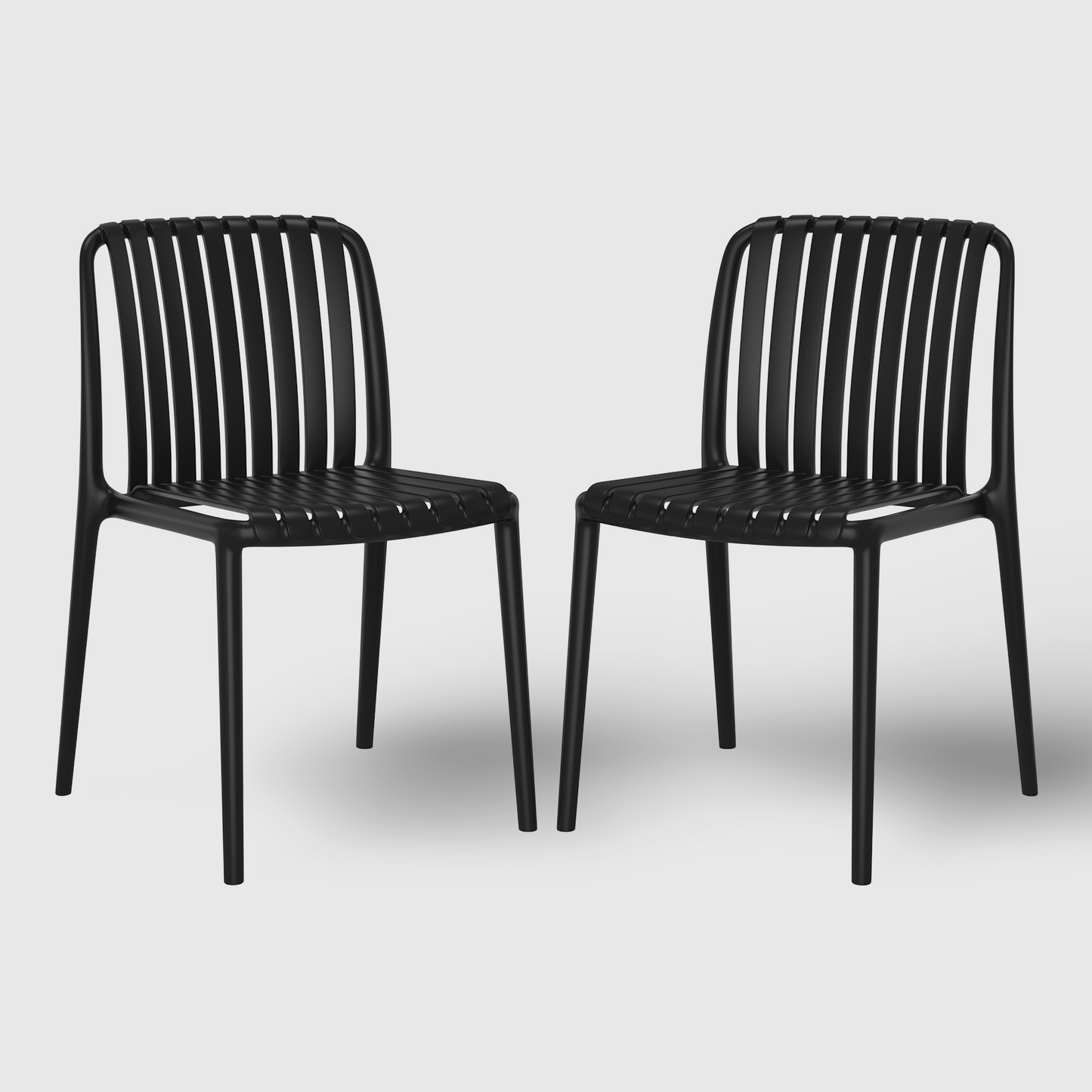 POLYTRENDS™ Copenhagen Allé All-Weather Indoor/Outdoor Stackable Dining Chair (Set of 2)