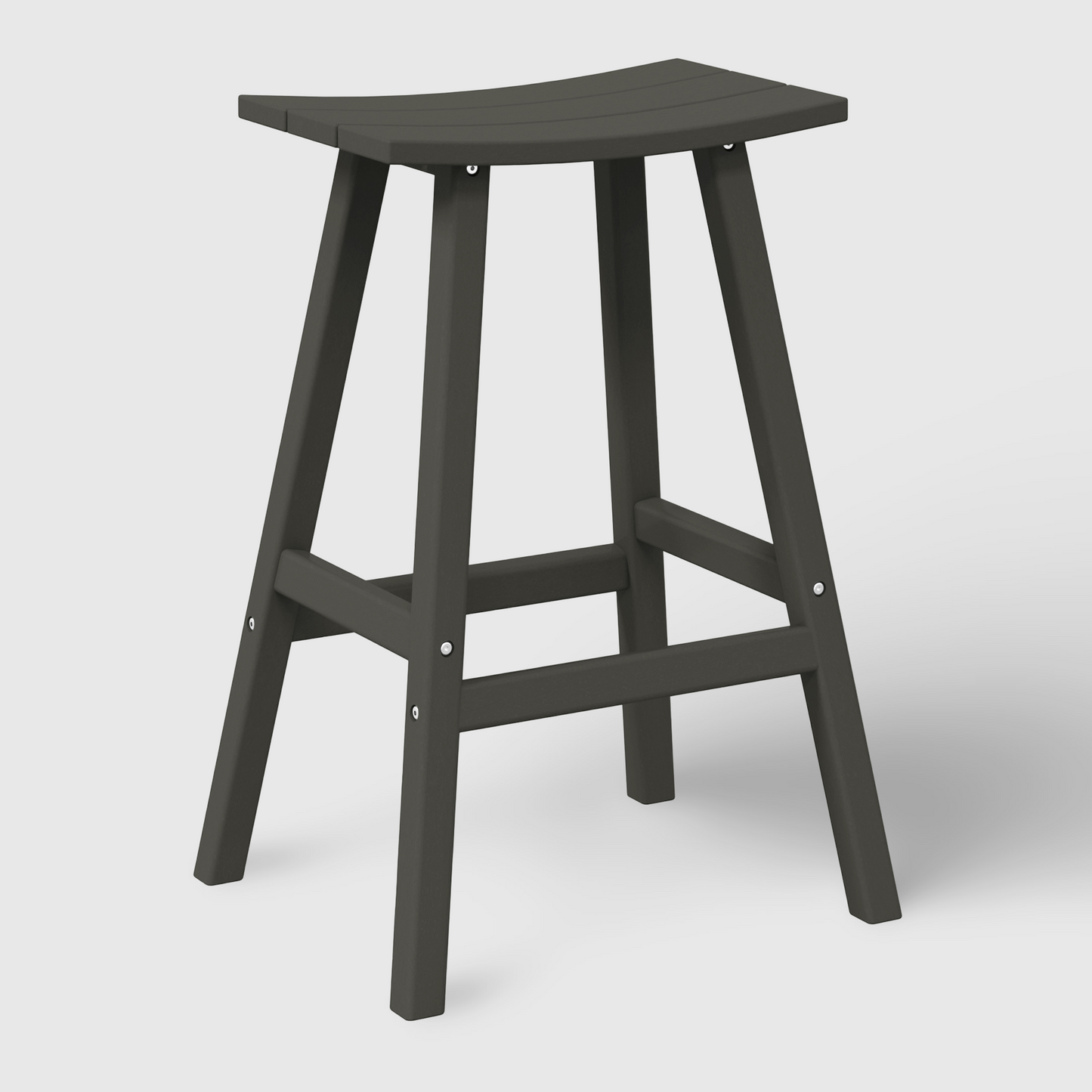 POLYTRENDS™ Stockholm All-Weather Outdoor Saddle Bar Stool (29" Height)