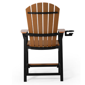 Heritage Ridge Adirondack Counter Height Chair With Cup Holder