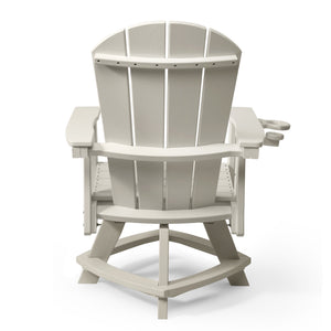 Adirondack Swivel Dining Chair with Cup Holder With Cup Holder