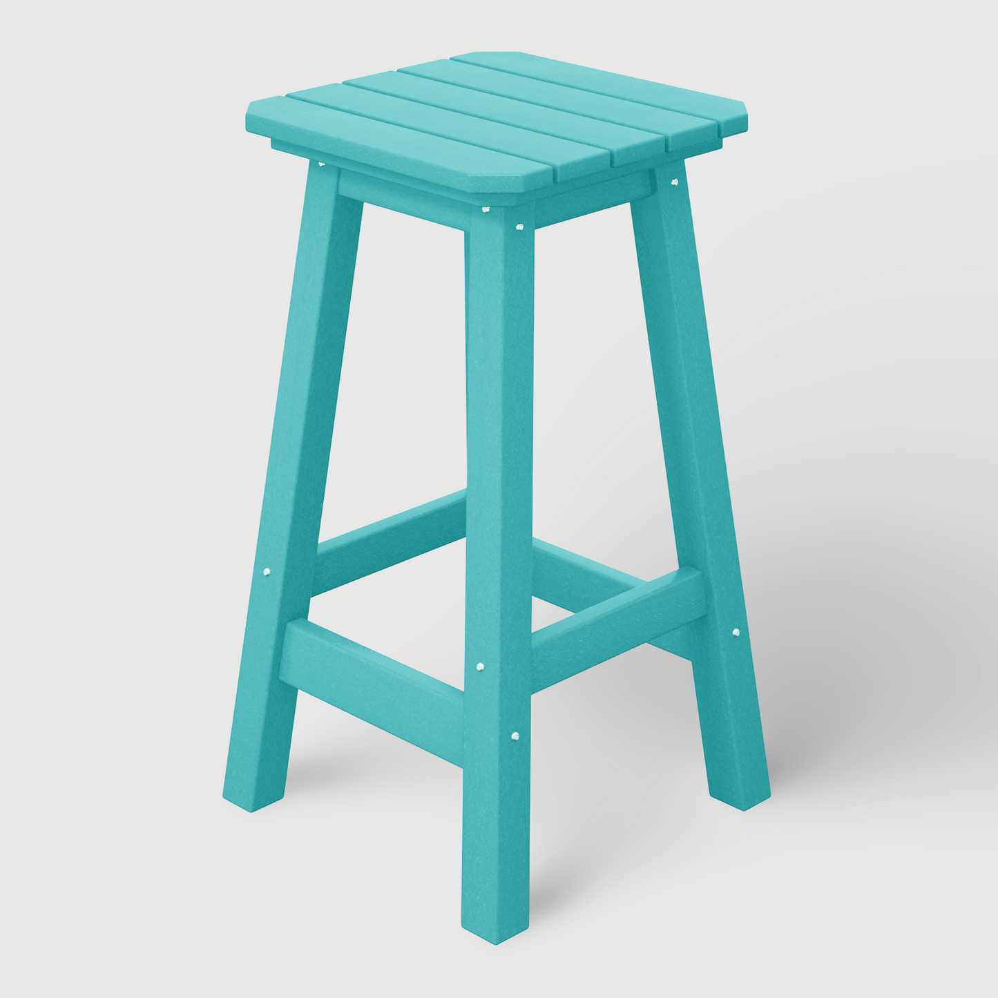 POLYTRENDS™ Stockholm All-Weather Outdoor Square Counter Stool (24" Seat Height)