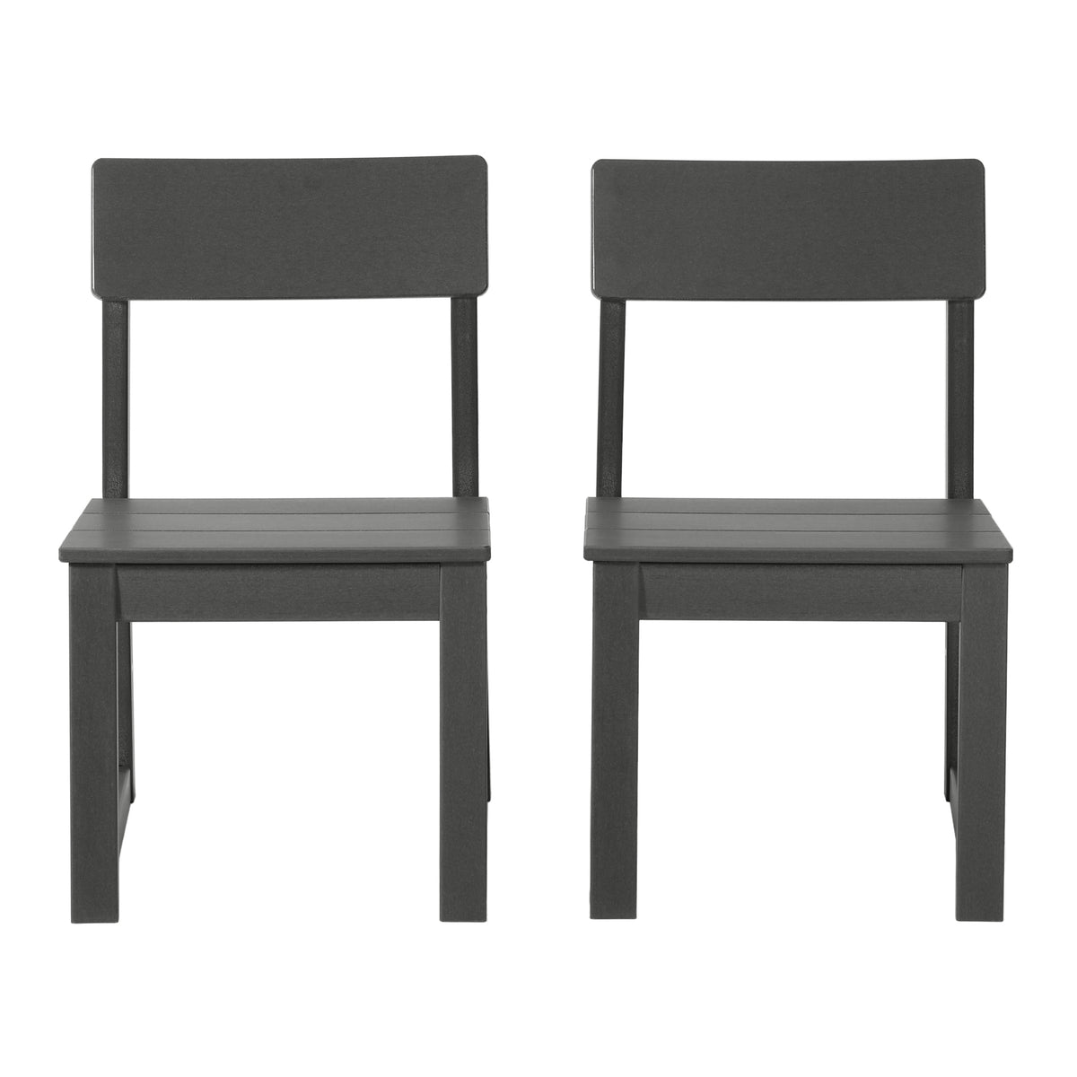 Palmetto Outdoor Dining Side Chair (Set of 2) With Cup Holder