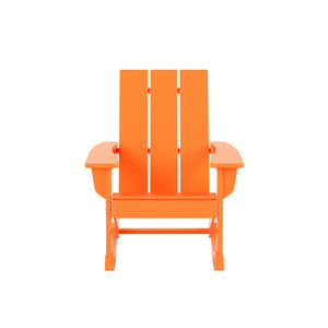 Malibu Modern All-Weather Outdoor Rocking Adirondack Chair