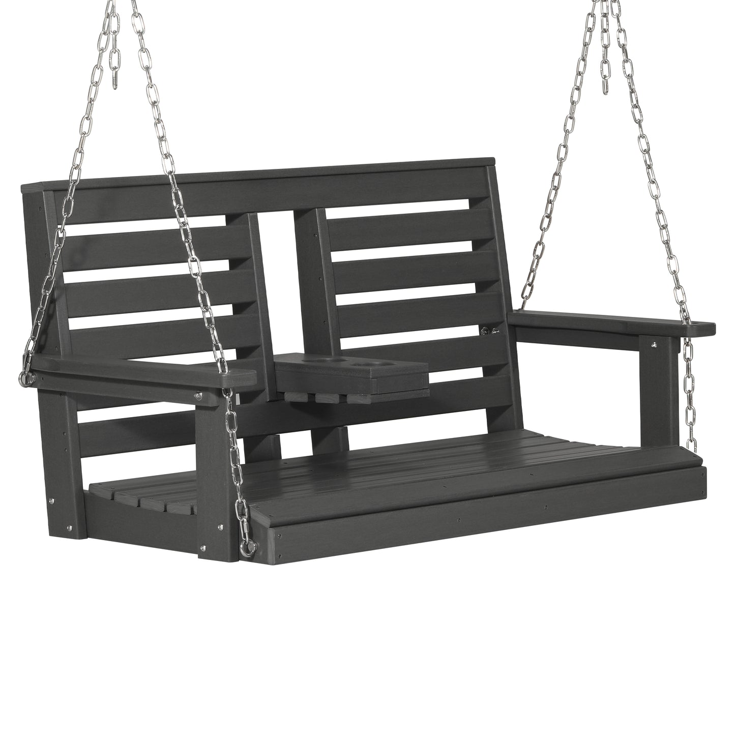 Charleston 54" Porch Swing with Folding Cup Holder