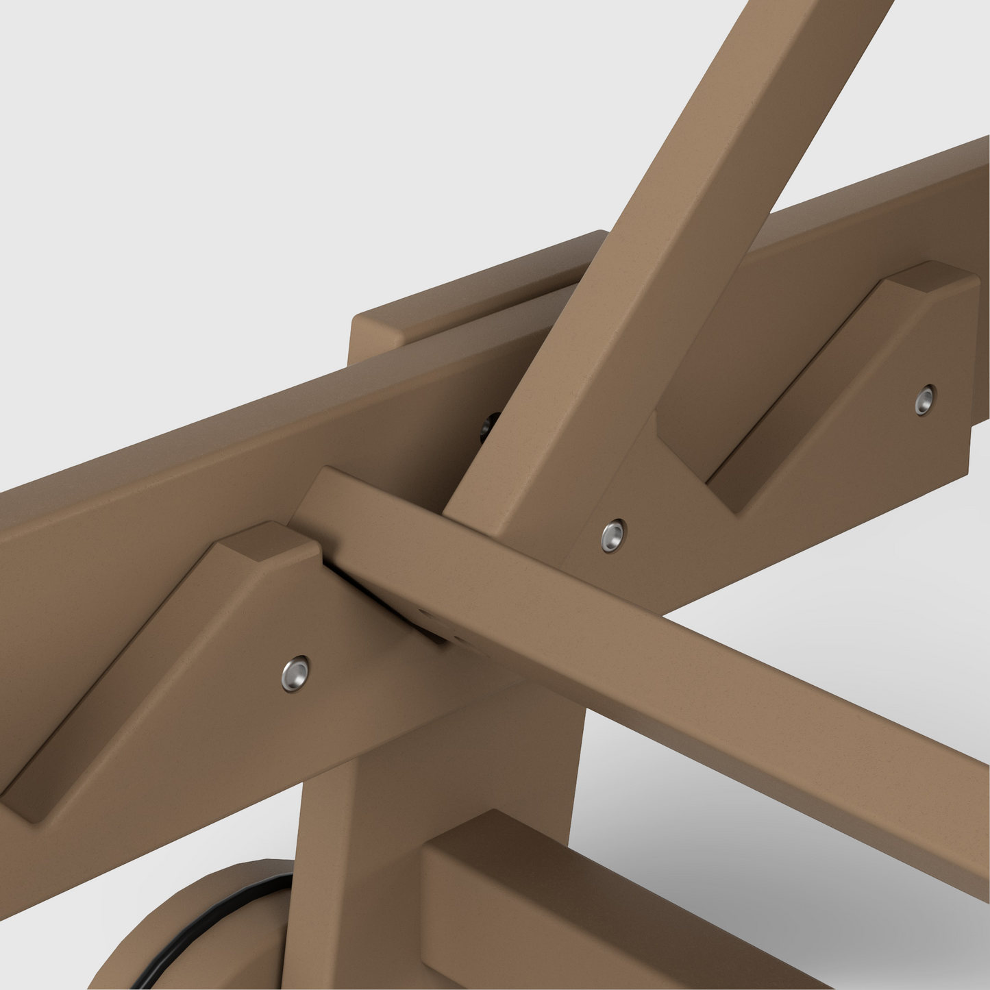 Malibu Modern All-Weather Outdoor Reclining Sun Lounger With Arm Rests & Wheels