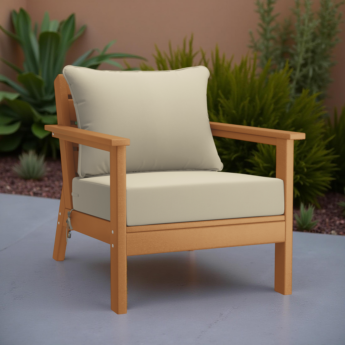 Scottsdale All-Weather Outdoor Modular Deep Seating Arm Chair (with Optional Cushions)