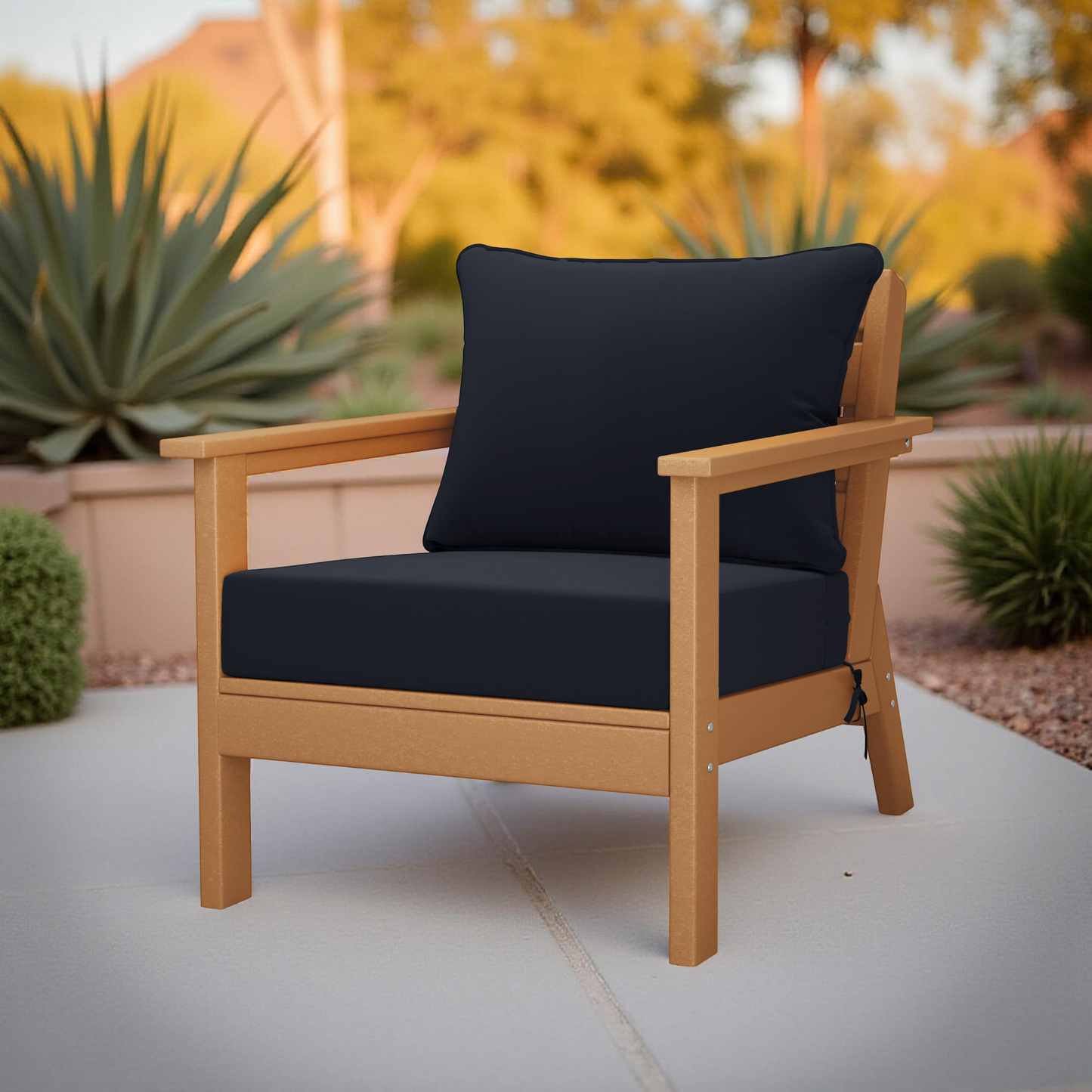 Scottsdale All-Weather Outdoor Modular Deep Seating Arm Chair (with Optional Cushions)
