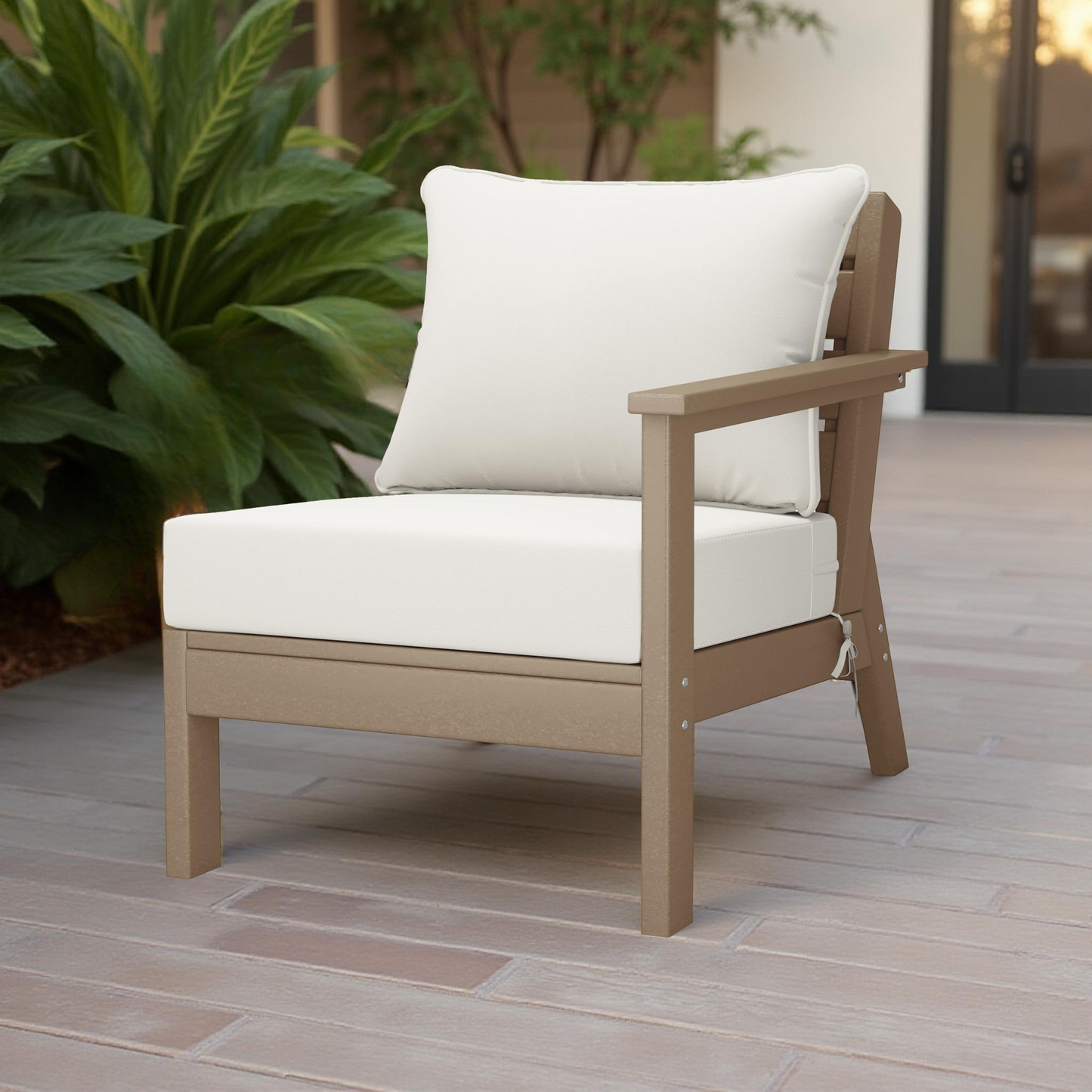 Scottsdale All-Weather Outdoor Modular Deep Seating Right Arm Chair (with Optional Cushions)