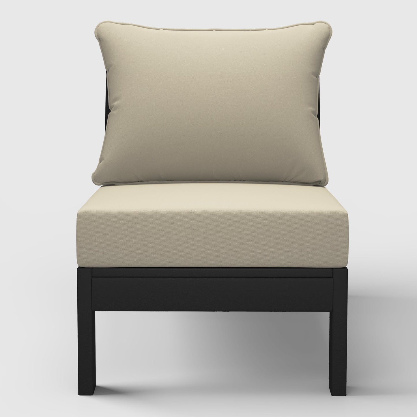 Scottsdale All-Weather Outdoor Modular Deep Seating Armless Chair (with Optional Cushions)