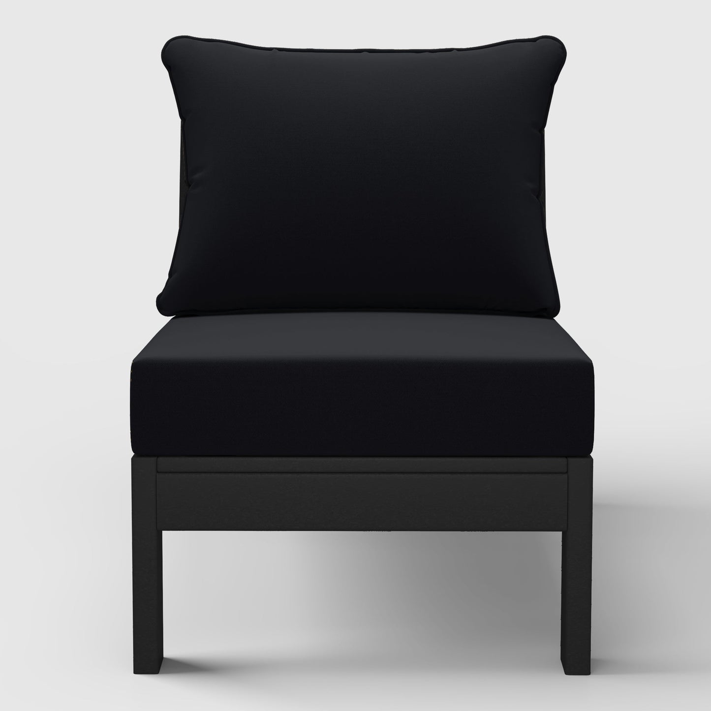 Scottsdale All-Weather Outdoor Modular Deep Seating Armless Chair (with Optional Cushions)