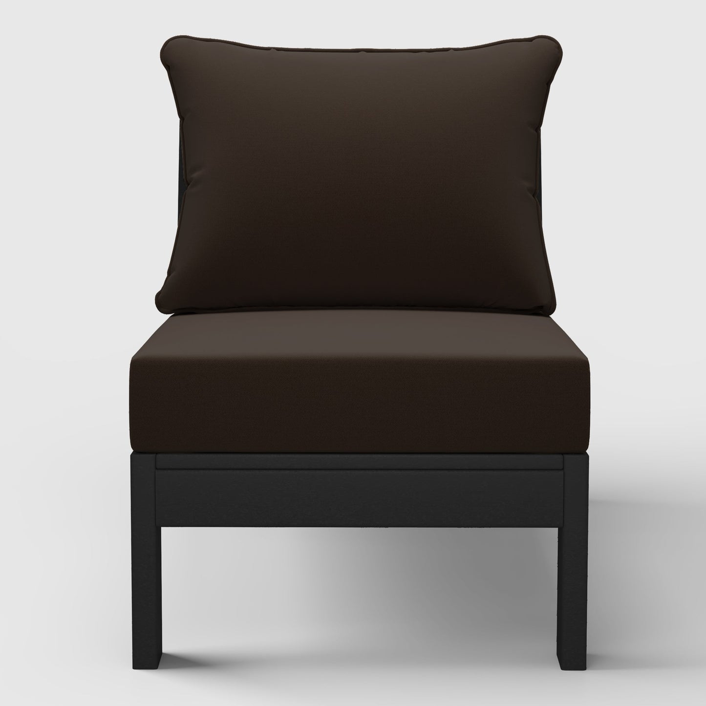 Scottsdale All-Weather Outdoor Modular Deep Seating Armless Chair (with Optional Cushions)