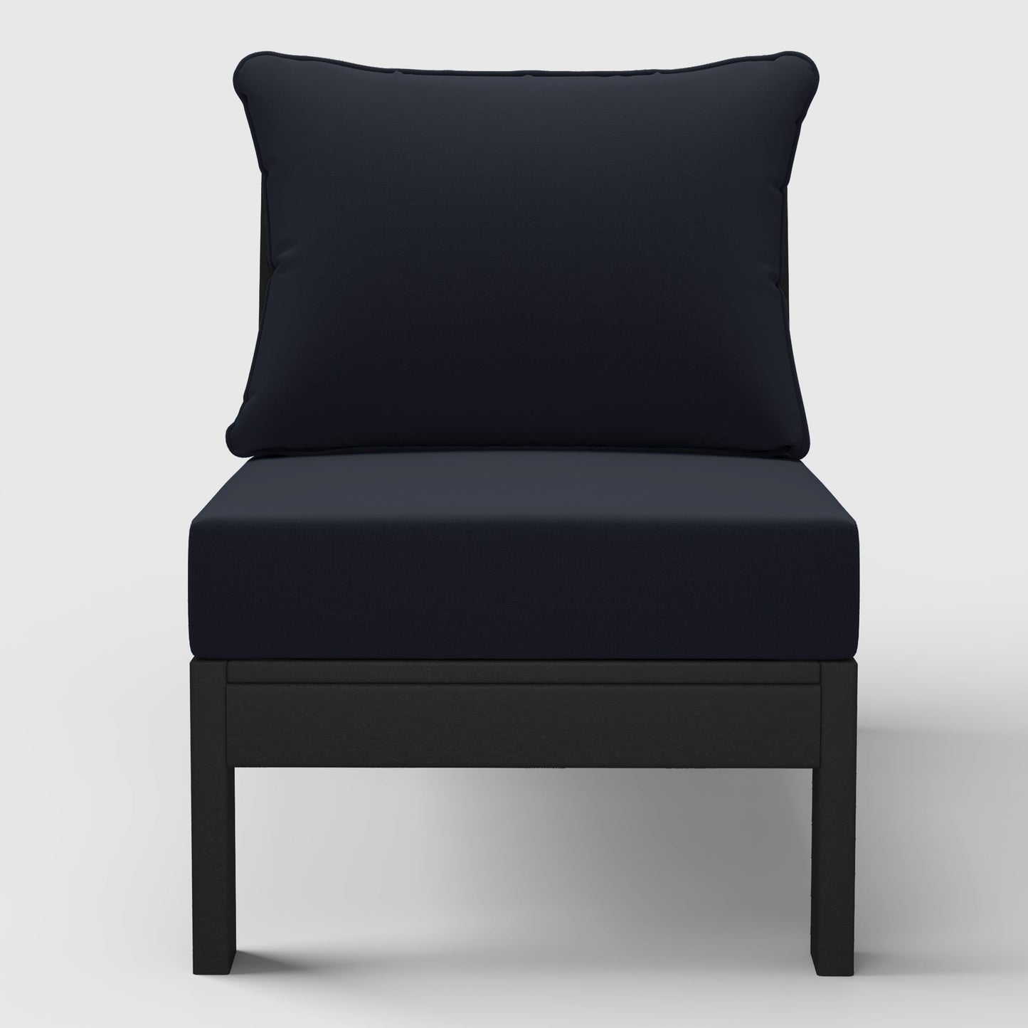 Scottsdale All-Weather Outdoor Modular Deep Seating Armless Chair (with Optional Cushions)