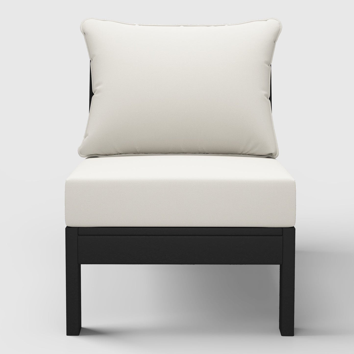 Scottsdale All-Weather Outdoor Modular Deep Seating Armless Chair (with Optional Cushions)