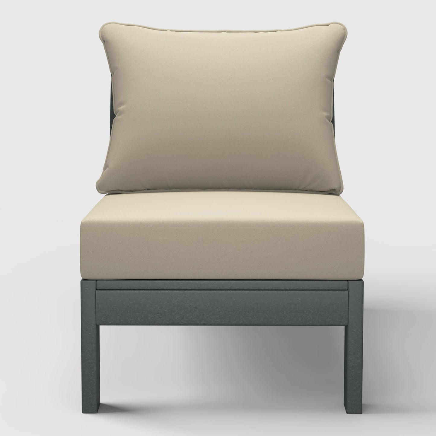 Scottsdale All-Weather Outdoor Modular Deep Seating Armless Chair (with Optional Cushions)