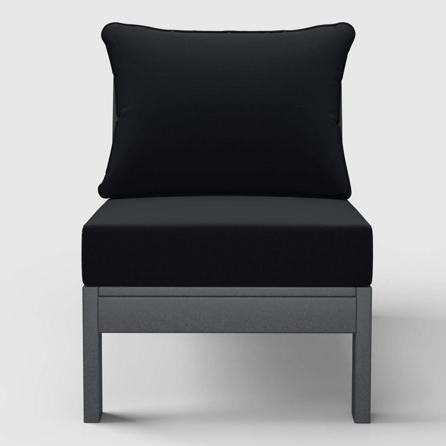 Scottsdale All-Weather Outdoor Modular Deep Seating Armless Chair (with Optional Cushions)