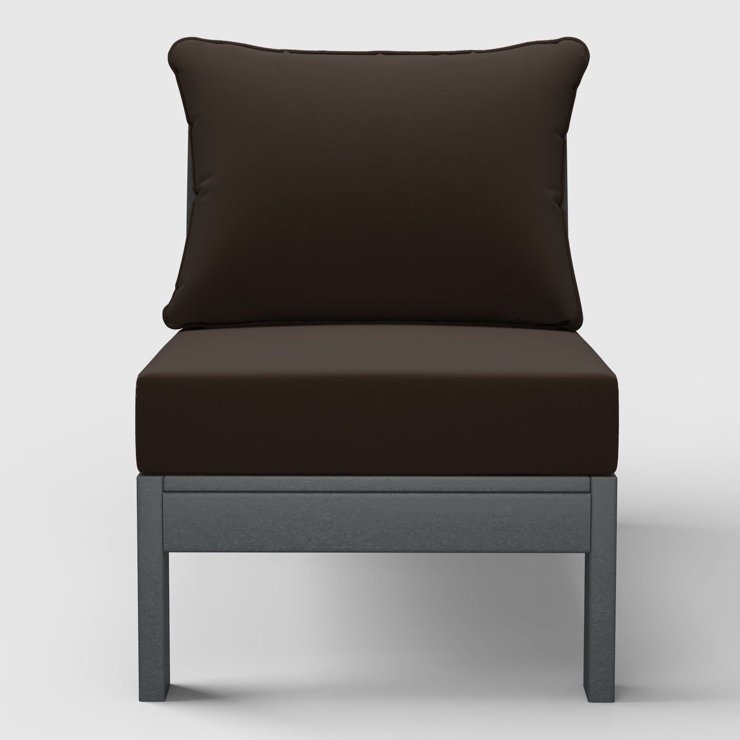 Scottsdale All-Weather Outdoor Modular Deep Seating Armless Chair (with Optional Cushions)