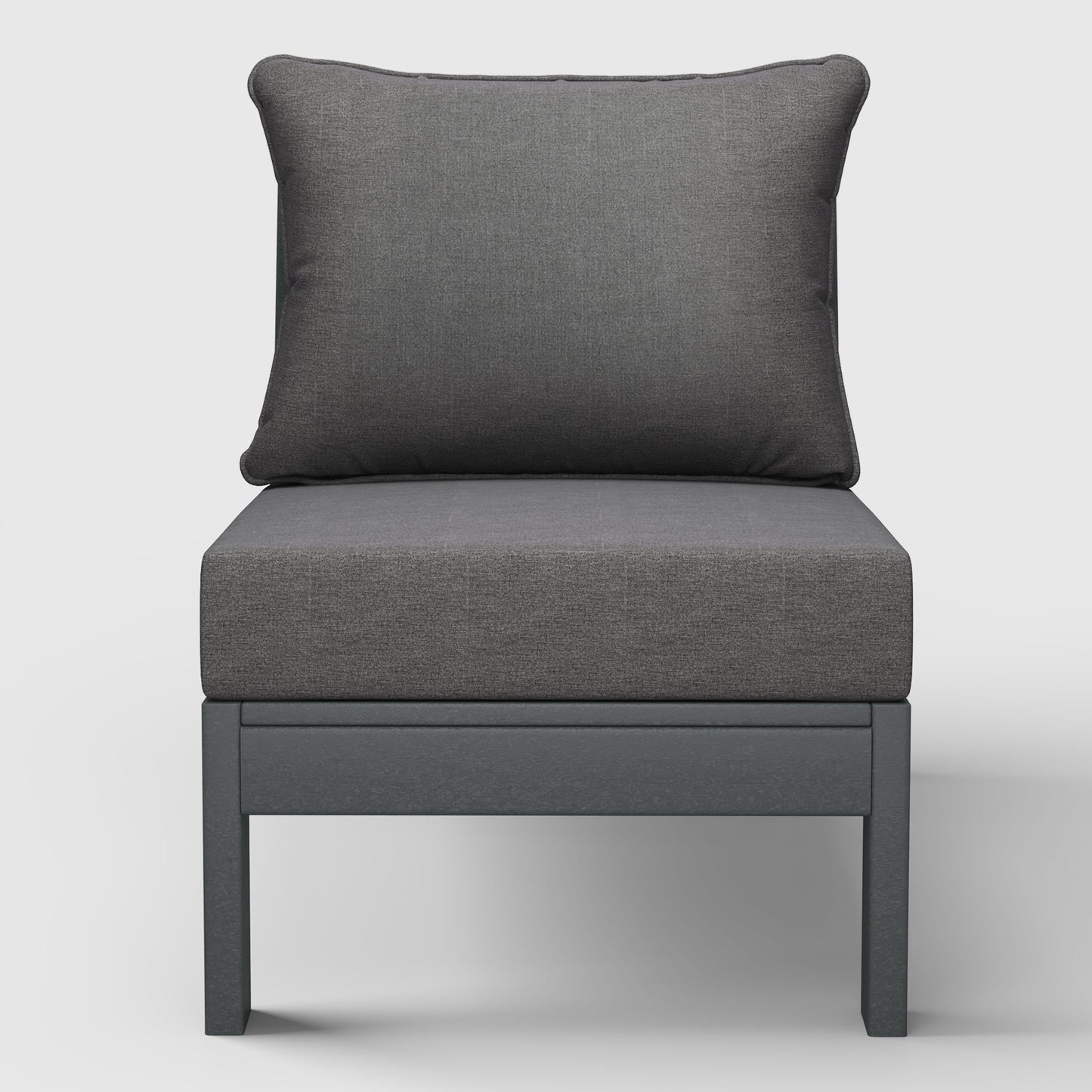 Scottsdale All-Weather Outdoor Modular Deep Seating Armless Chair (with Optional Cushions)