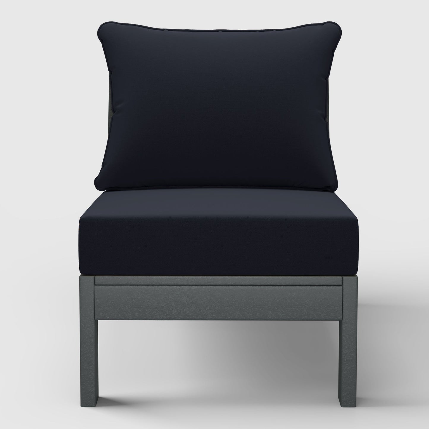 Scottsdale All-Weather Outdoor Modular Deep Seating Armless Chair (with Optional Cushions)