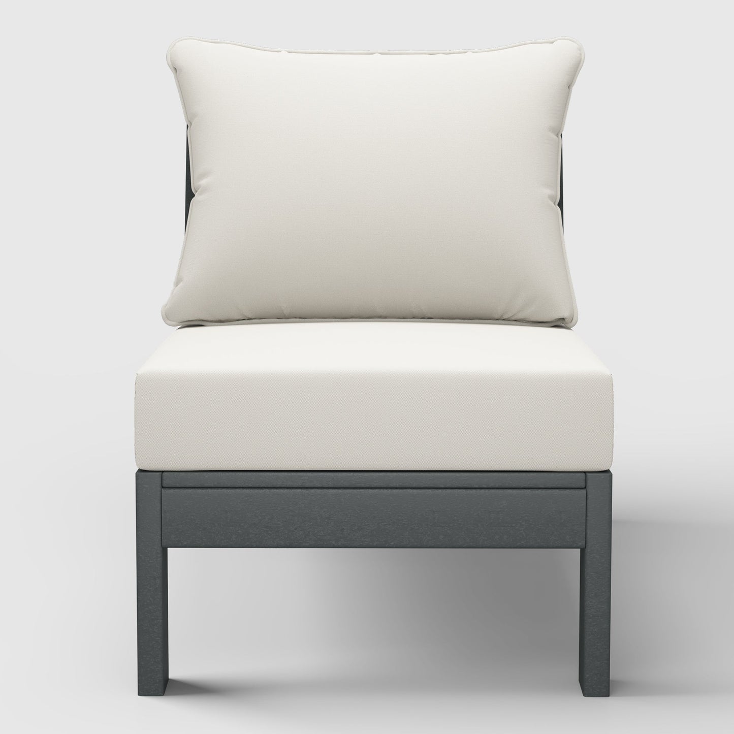 Scottsdale All-Weather Outdoor Modular Deep Seating Armless Chair (with Optional Cushions)