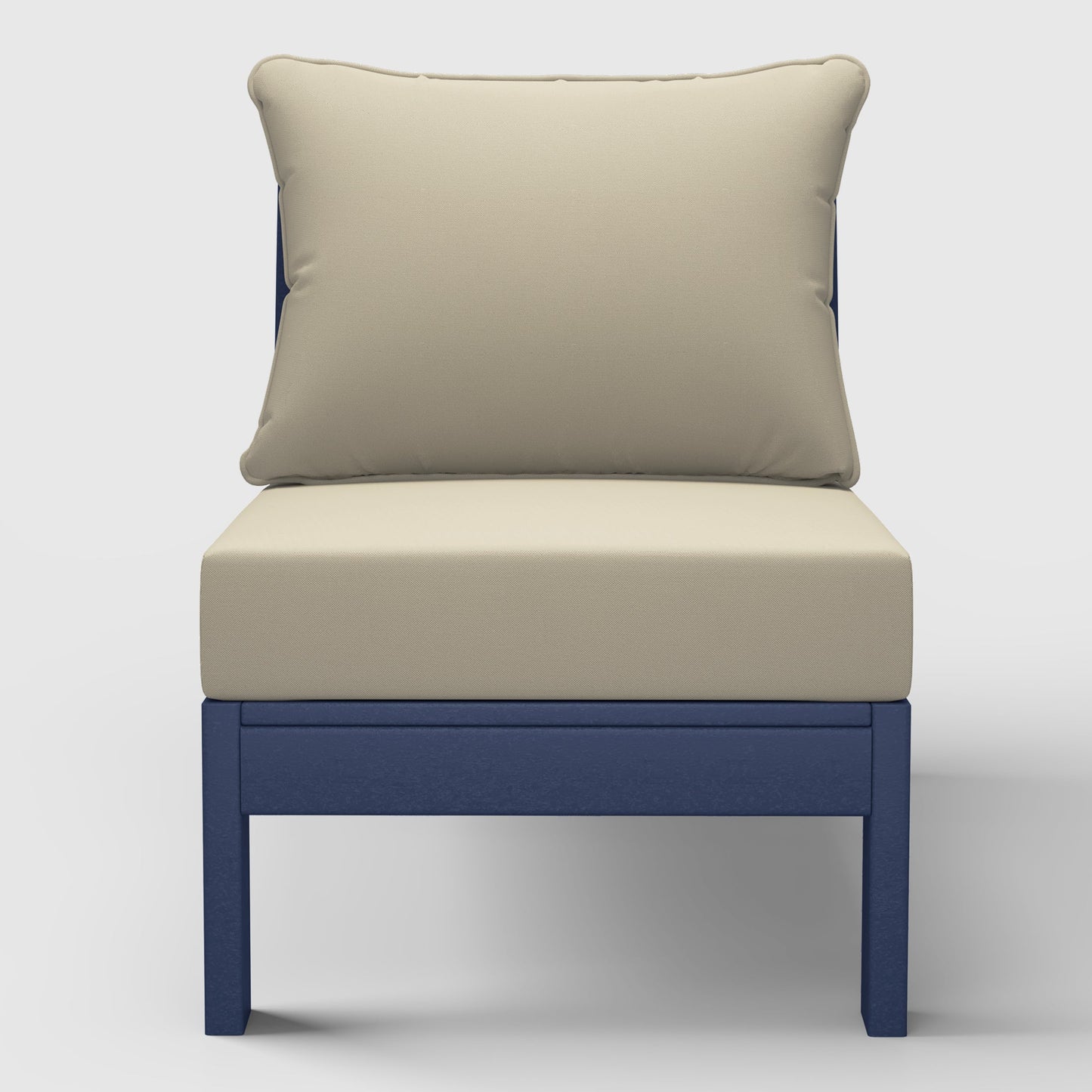 Scottsdale All-Weather Outdoor Modular Deep Seating Armless Chair (with Optional Cushions)