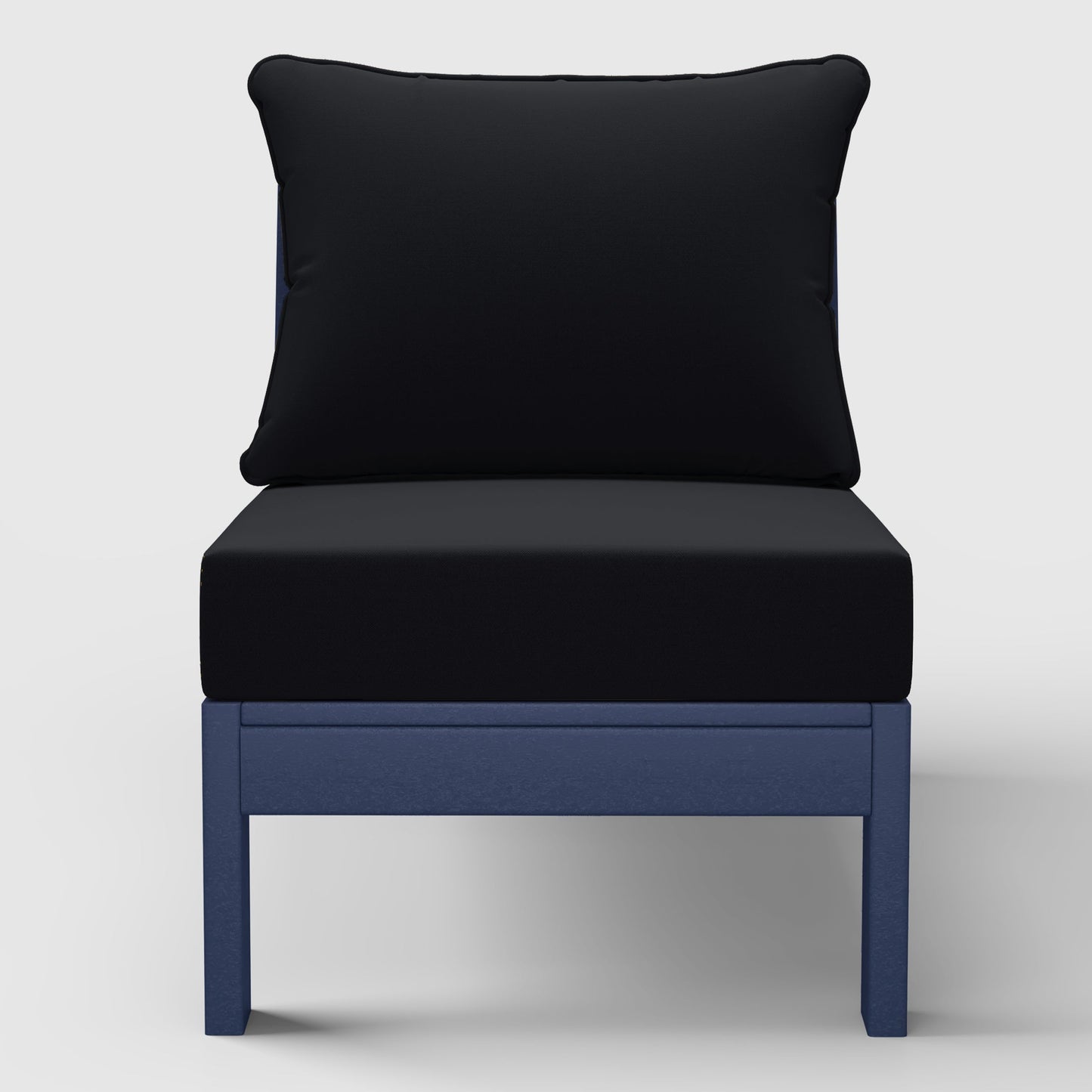 Scottsdale All-Weather Outdoor Modular Deep Seating Armless Chair (with Optional Cushions)