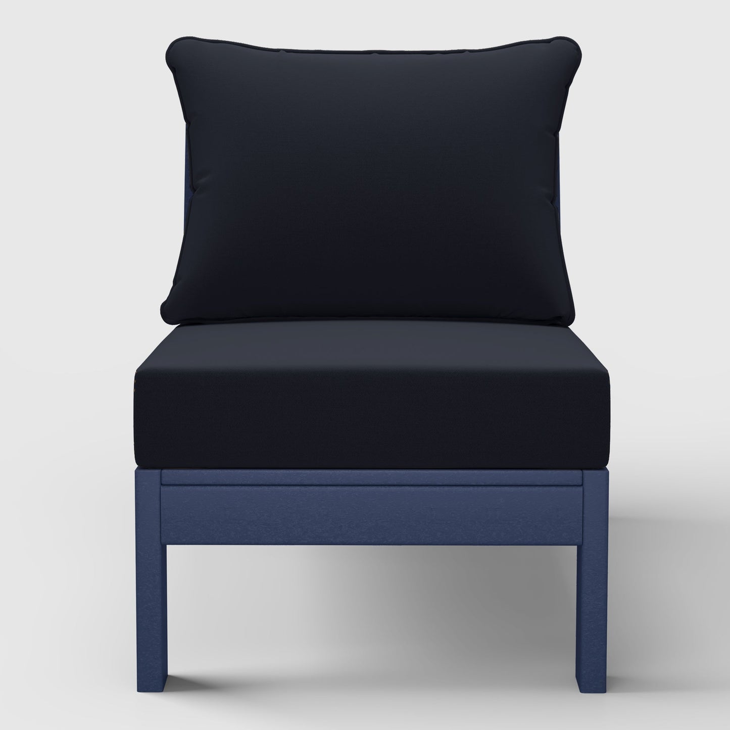 Scottsdale All-Weather Outdoor Modular Deep Seating Armless Chair (with Optional Cushions)