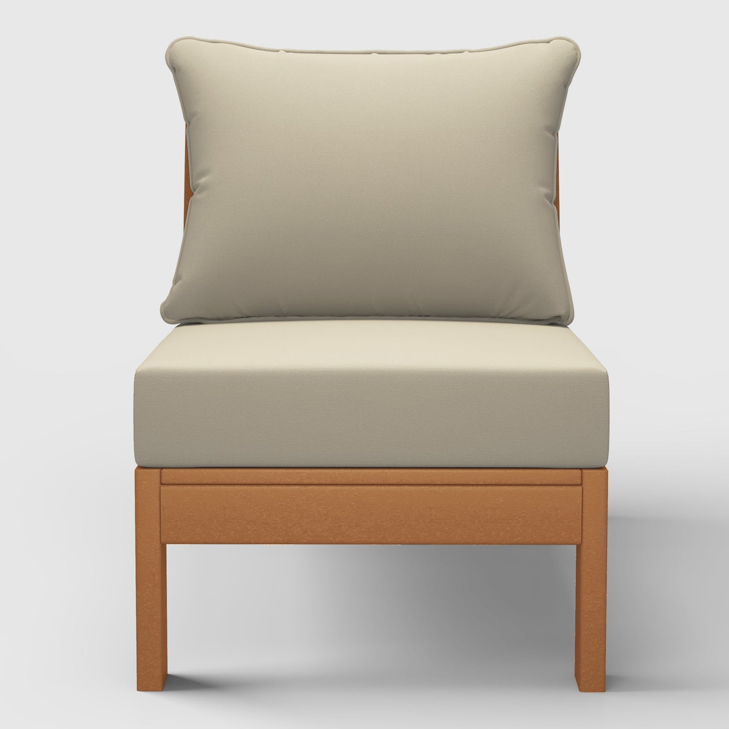 Scottsdale All-Weather Outdoor Modular Deep Seating Armless Chair (with Optional Cushions)