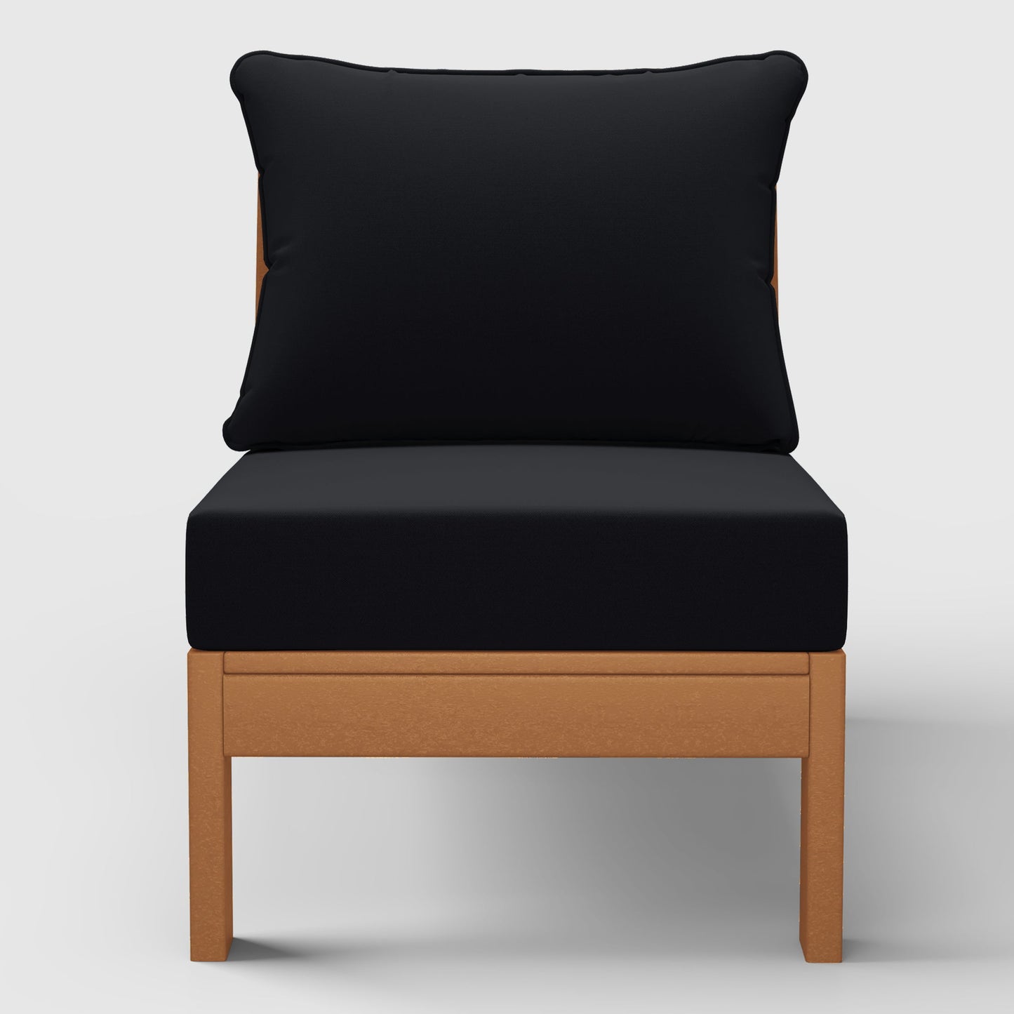 Scottsdale All-Weather Outdoor Modular Deep Seating Armless Chair (with Optional Cushions)