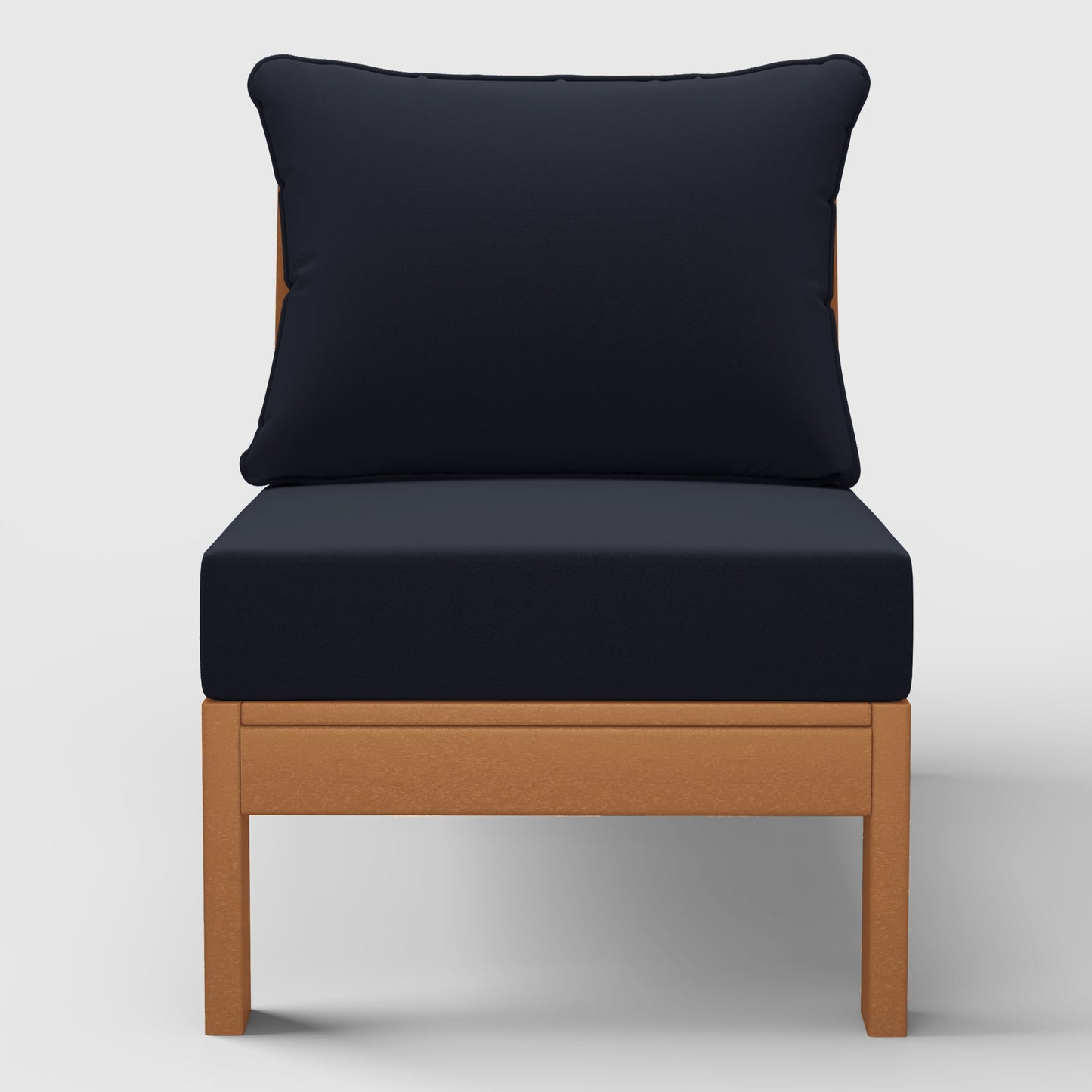 Scottsdale All-Weather Outdoor Modular Deep Seating Armless Chair (with Optional Cushions)