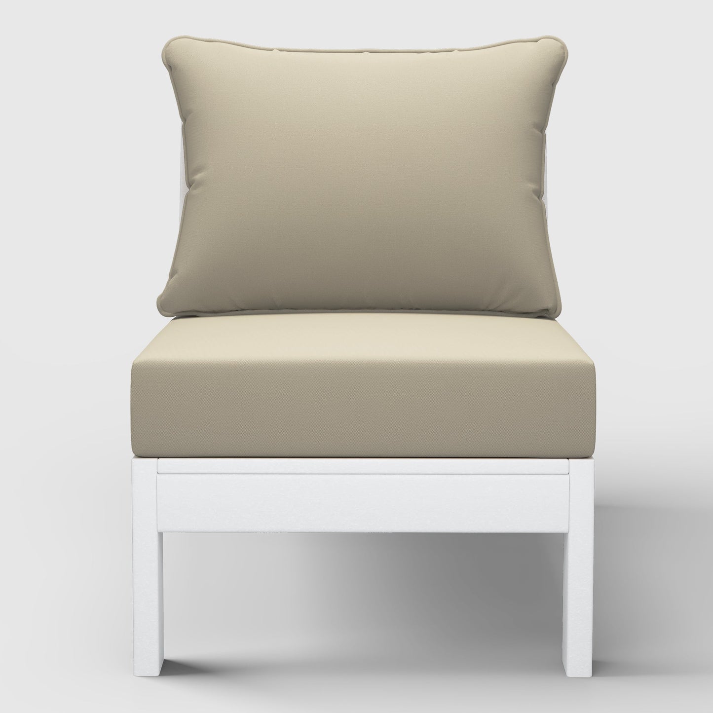 Scottsdale All-Weather Outdoor Modular Deep Seating Armless Chair (with Optional Cushions)