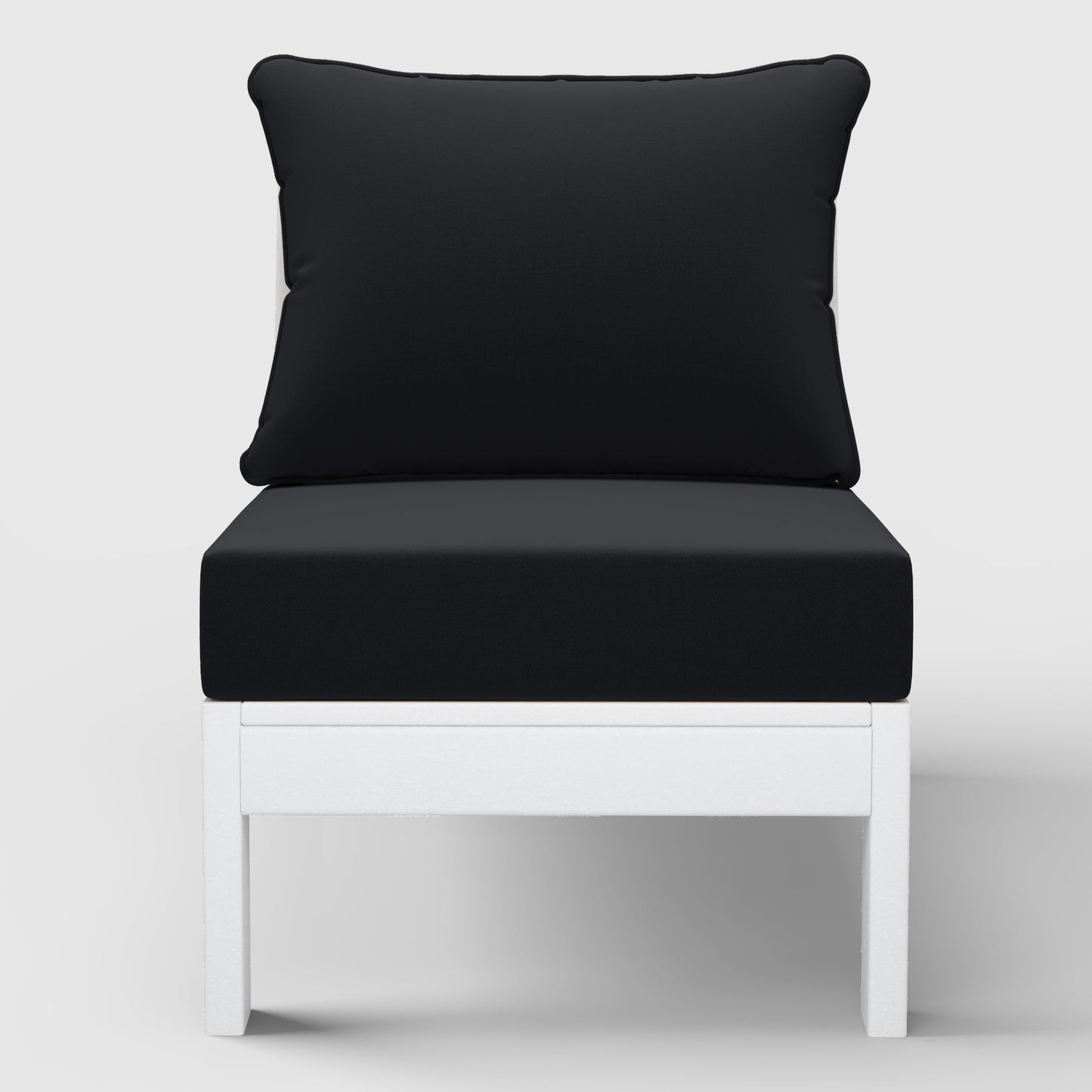 Scottsdale All-Weather Outdoor Modular Deep Seating Armless Chair (with Optional Cushions)