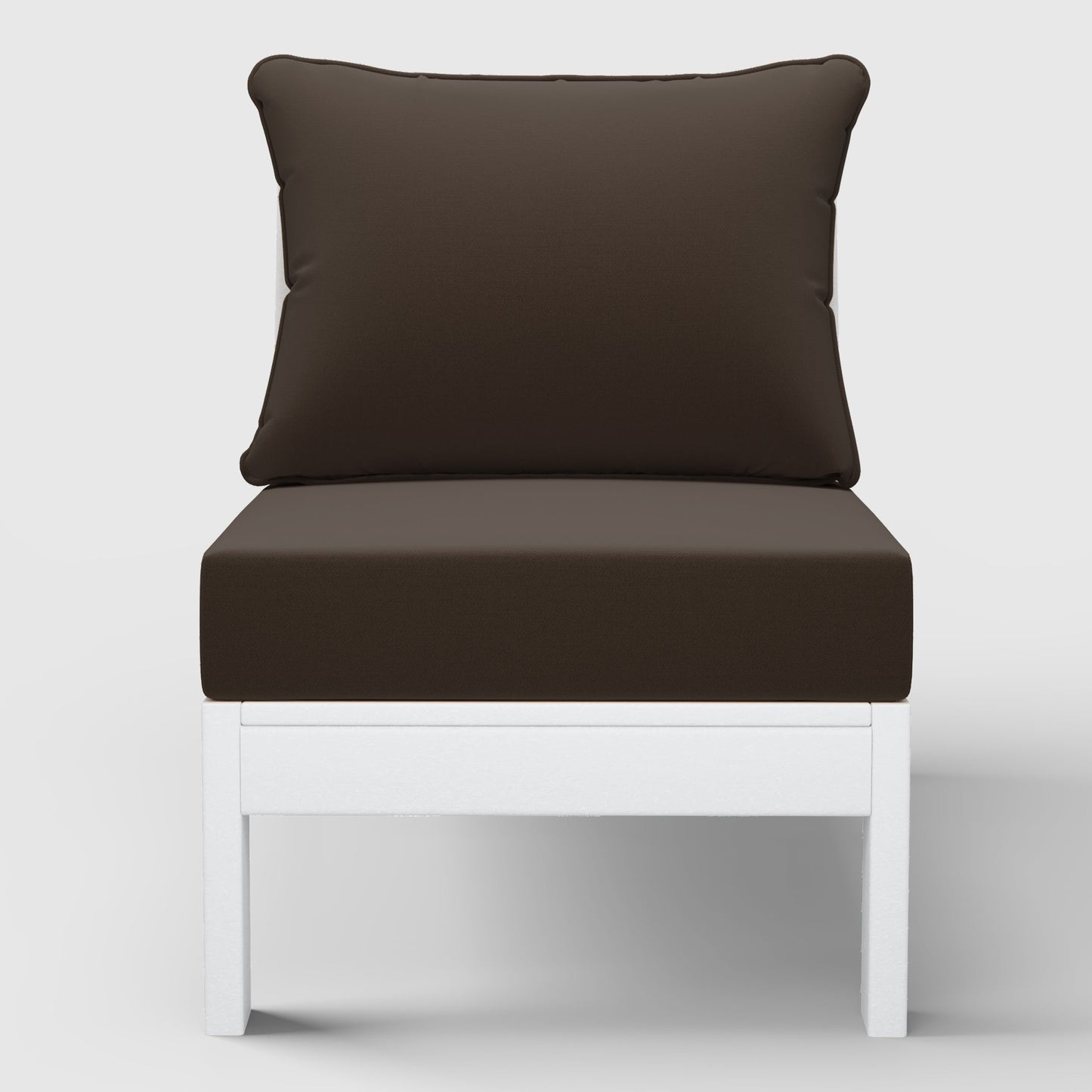 Scottsdale All-Weather Outdoor Modular Deep Seating Armless Chair (with Optional Cushions)