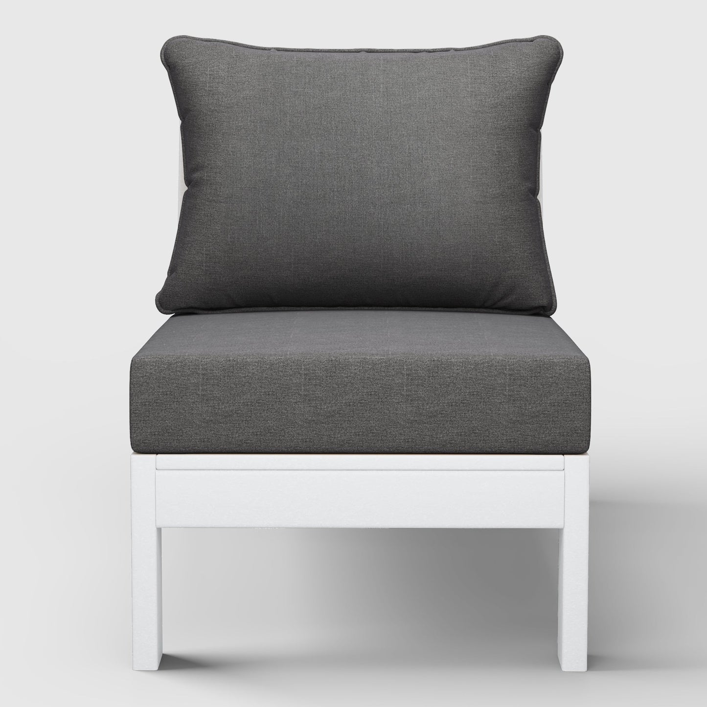 Scottsdale All-Weather Outdoor Modular Deep Seating Armless Chair (with Optional Cushions)