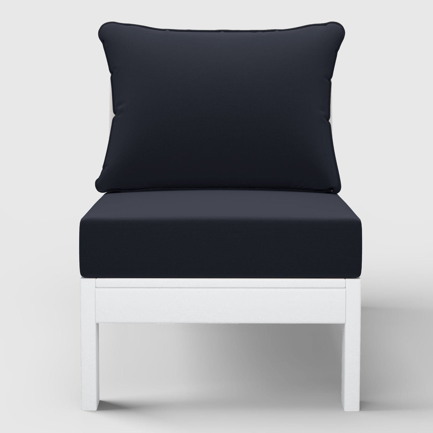 Scottsdale All-Weather Outdoor Modular Deep Seating Armless Chair (with Optional Cushions)