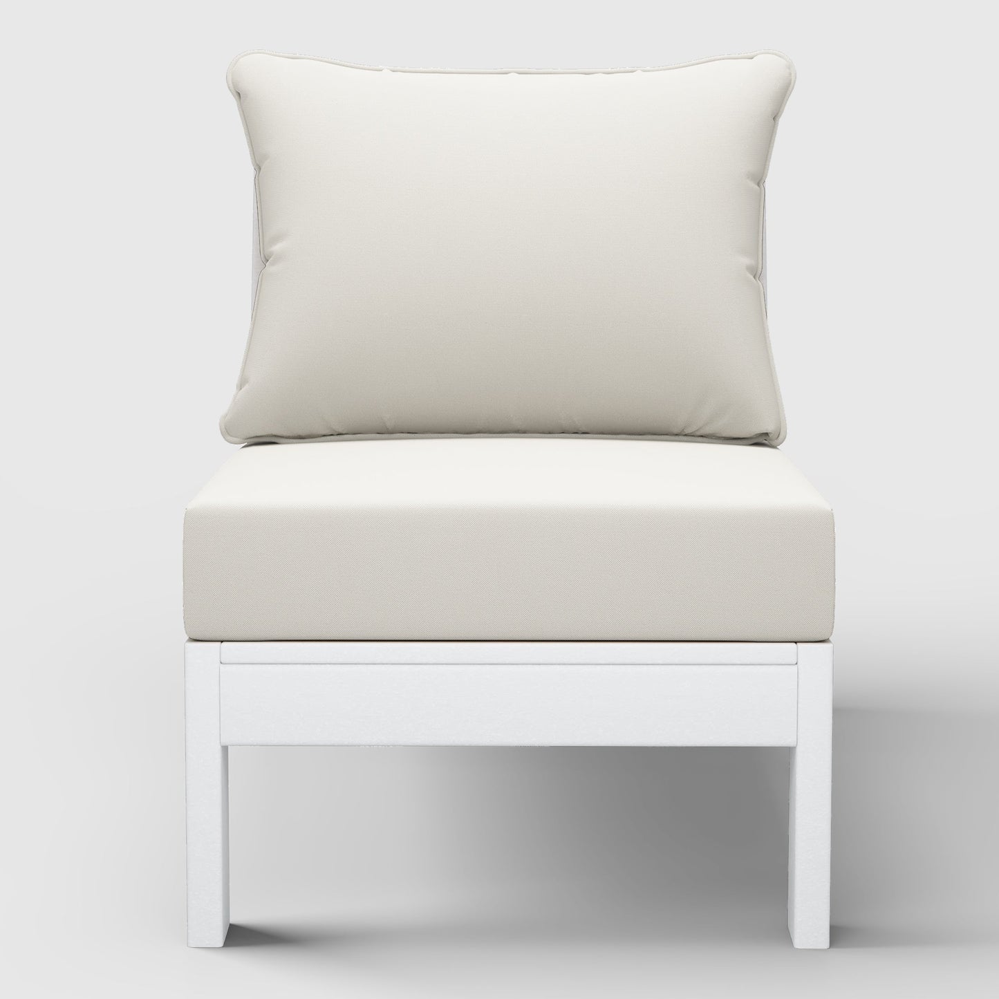 Scottsdale All-Weather Outdoor Modular Deep Seating Armless Chair (with Optional Cushions)