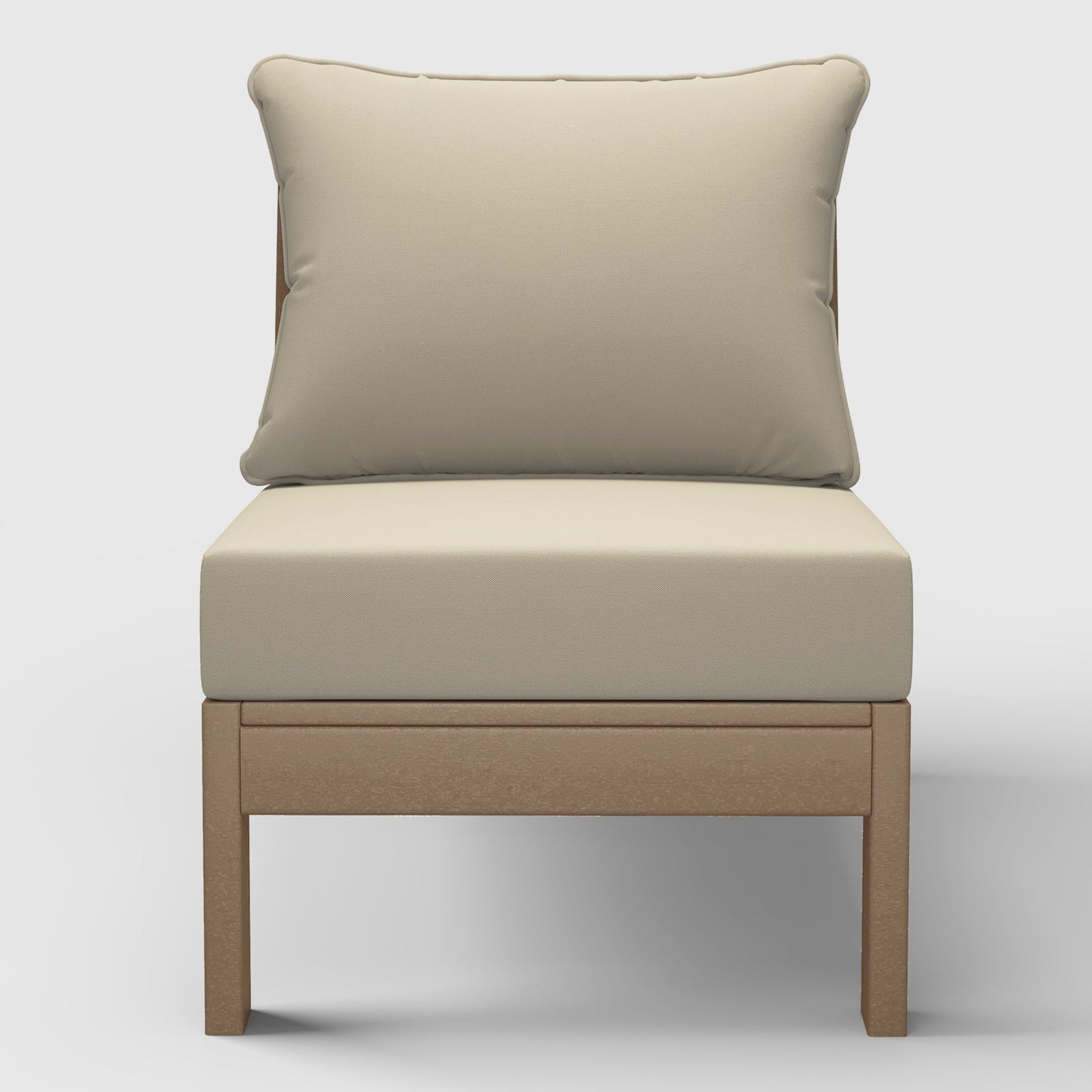 Scottsdale All-Weather Outdoor Modular Deep Seating Armless Chair (with Optional Cushions)