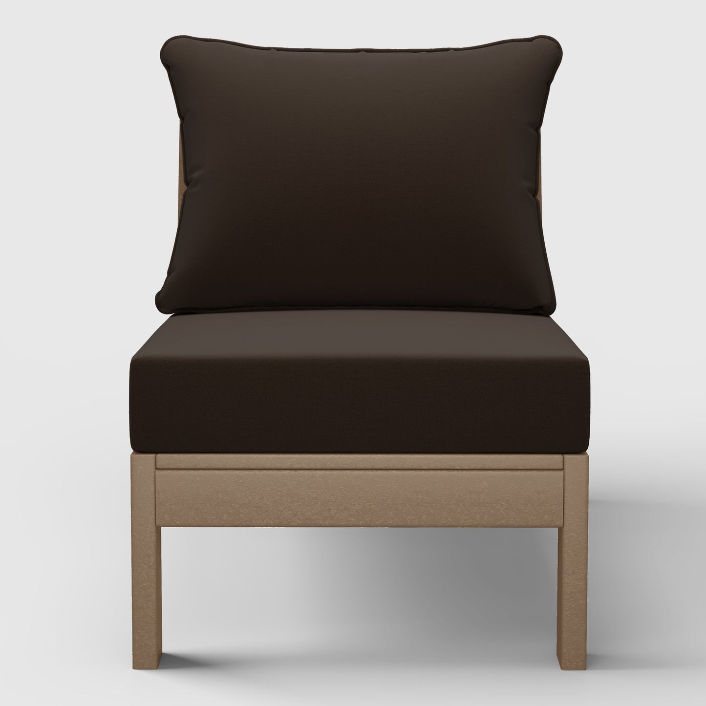 Scottsdale All-Weather Outdoor Modular Deep Seating Armless Chair (with Optional Cushions)