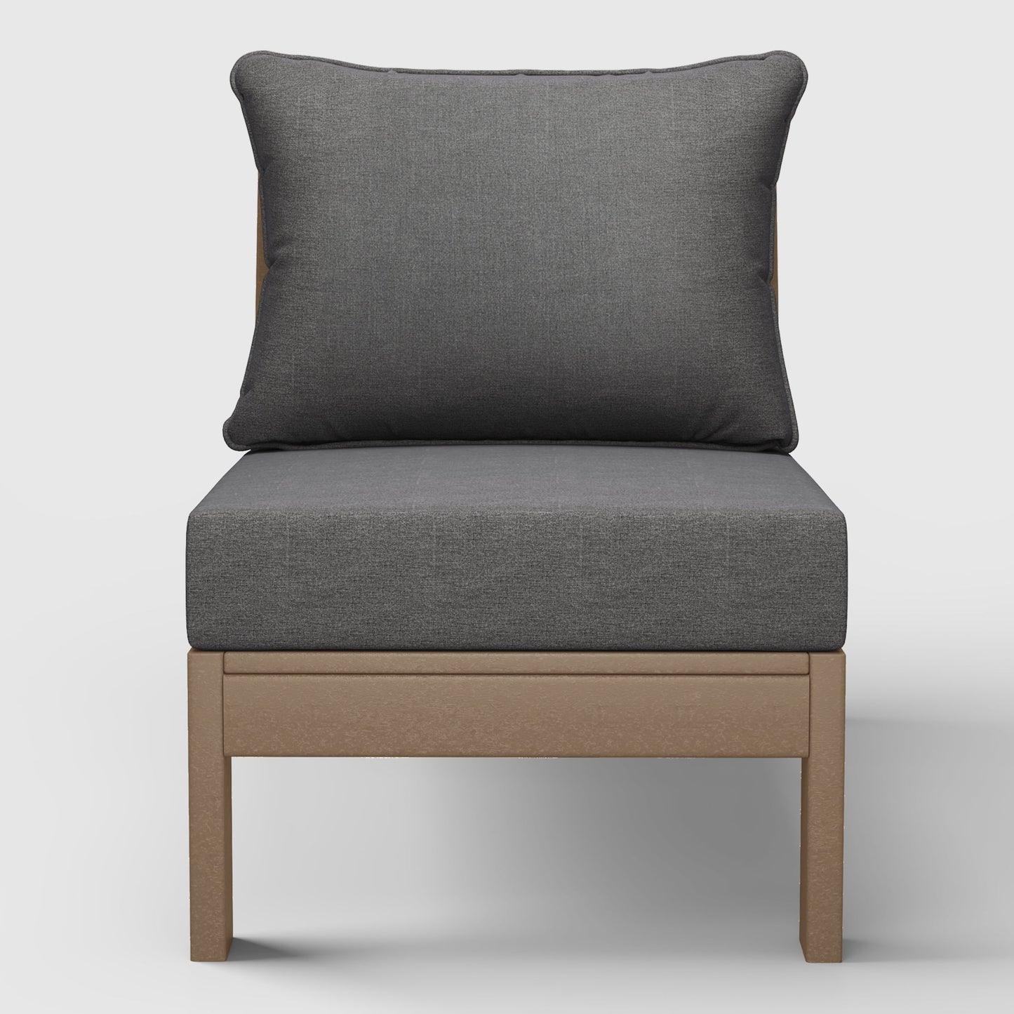 Scottsdale All-Weather Outdoor Modular Deep Seating Armless Chair (with Optional Cushions)