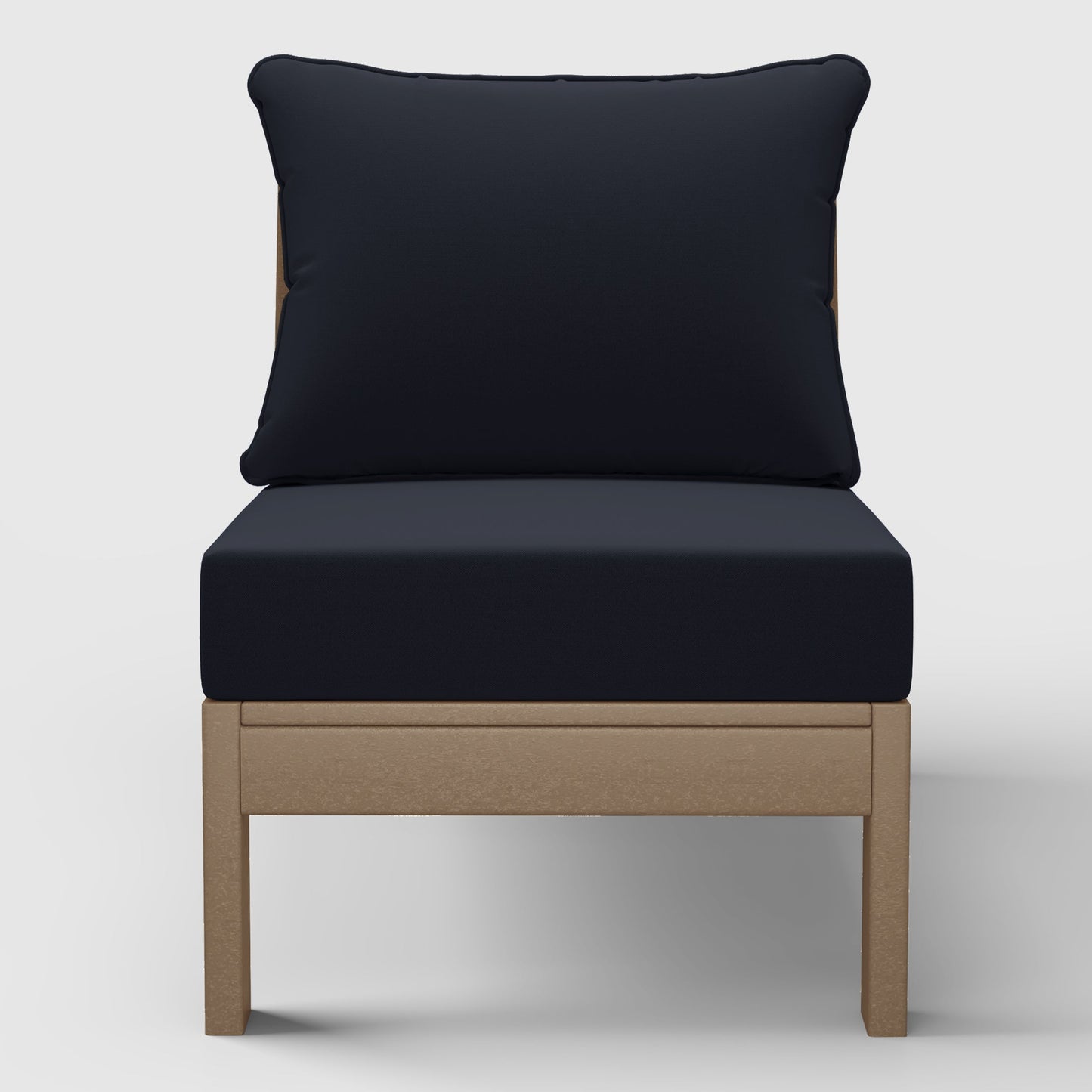 Scottsdale All-Weather Outdoor Modular Deep Seating Armless Chair (with Optional Cushions)