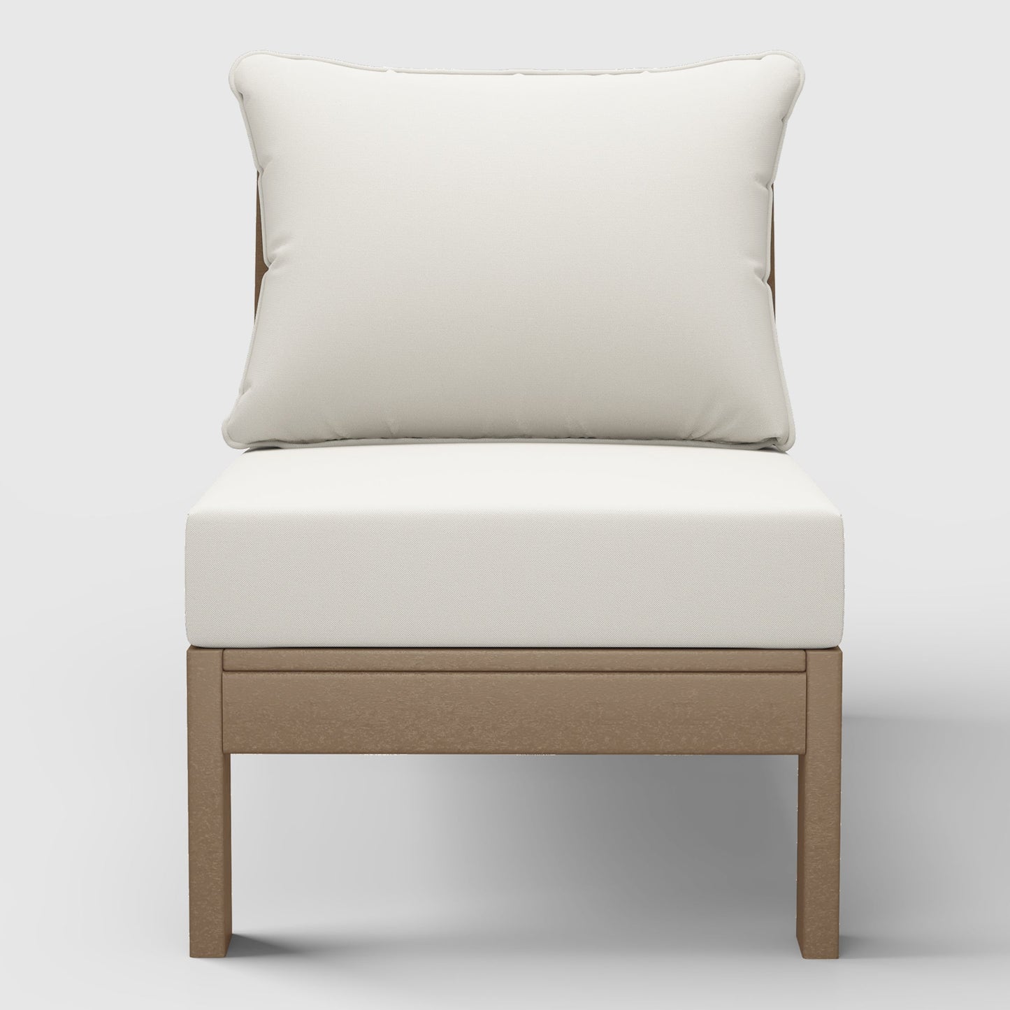 Scottsdale All-Weather Outdoor Modular Deep Seating Armless Chair (with Optional Cushions)