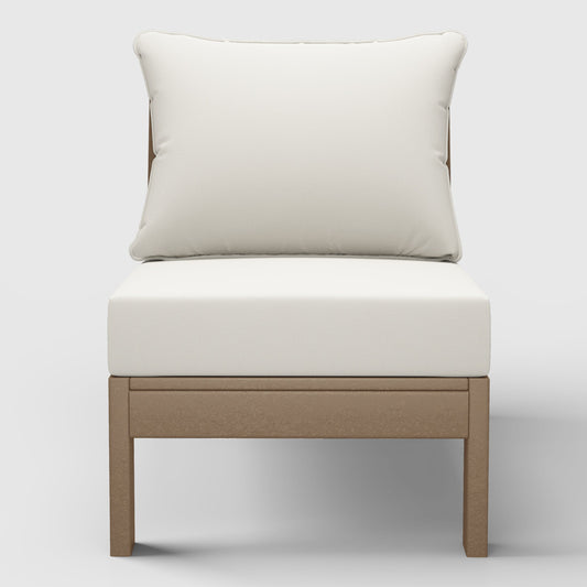 Scottsdale All-Weather Outdoor Modular Deep Seating Armless Chair (with Optional Cushions)