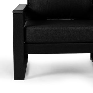 Signature All-Weather Outdoor Modular Patio Deep Seating Left Arm Chair (Left Arm Sectional Seat)
