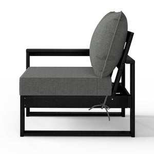 Signature All-Weather Outdoor Modular Patio Deep Seating Left Arm Chair (Left Arm Sectional Seat)