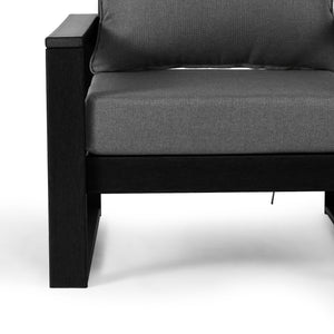Signature All-Weather Outdoor Modular Patio Deep Seating Left Arm Chair (Left Arm Sectional Seat)