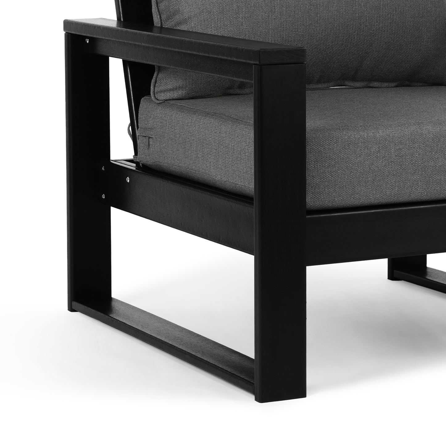Signature All-Weather Outdoor Modular Patio Deep Seating Left Arm Chair (Left Arm Sectional Seat)