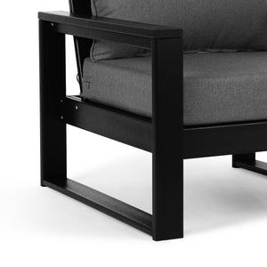 Signature All-Weather Outdoor Modular Patio Deep Seating Left Arm Chair (Left Arm Sectional Seat)