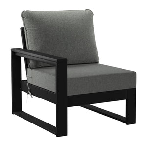 Signature All-Weather Outdoor Modular Patio Deep Seating Left Arm Chair (Left Arm Sectional Seat)