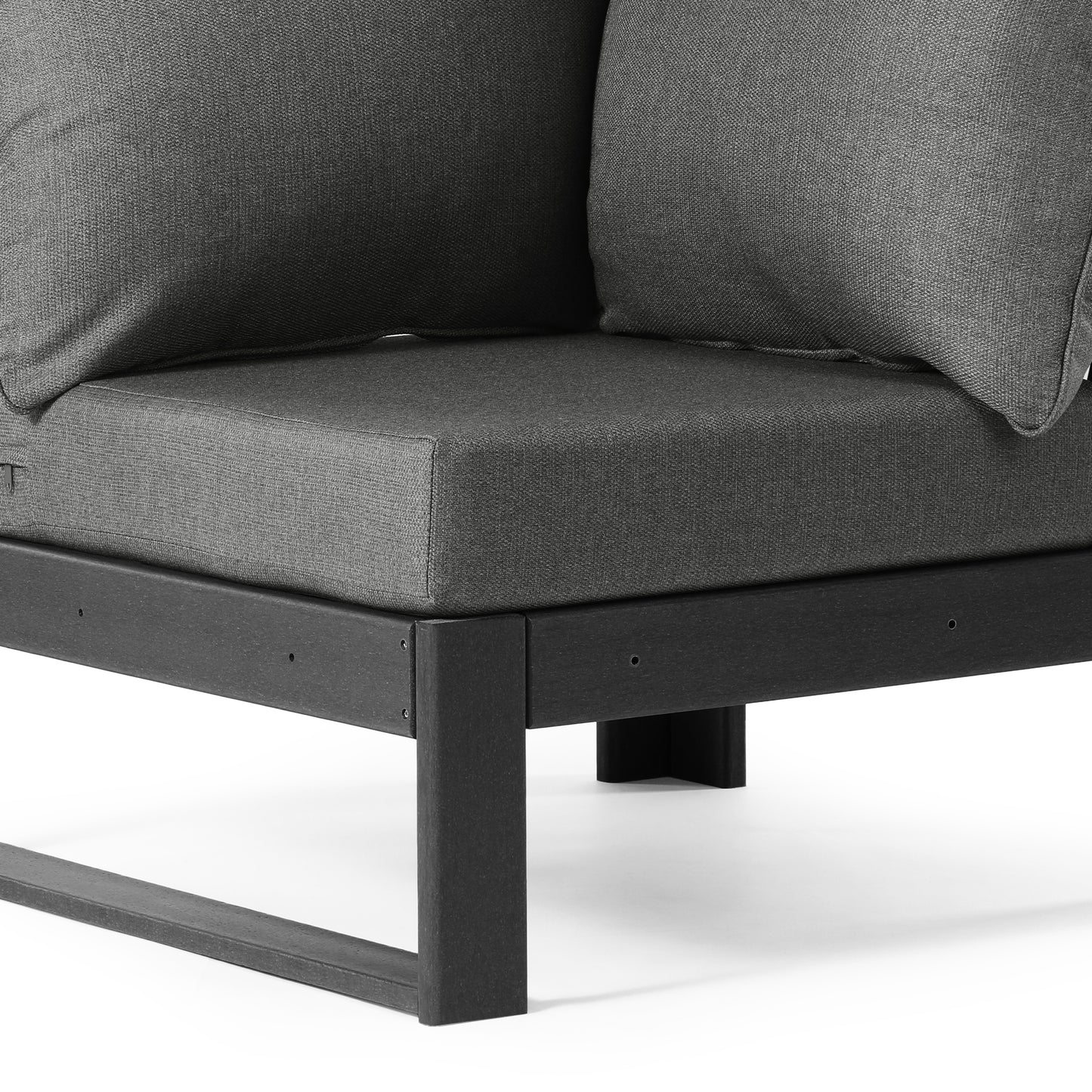 Signature All-Weather Outdoor Modular Patio Deep Seating Corner Chair (Corner Sectional Seat)