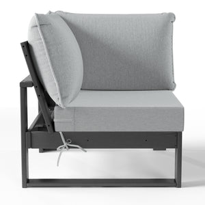 Signature All-Weather Outdoor Modular Patio Deep Seating Corner Chair (Corner Sectional Seat)